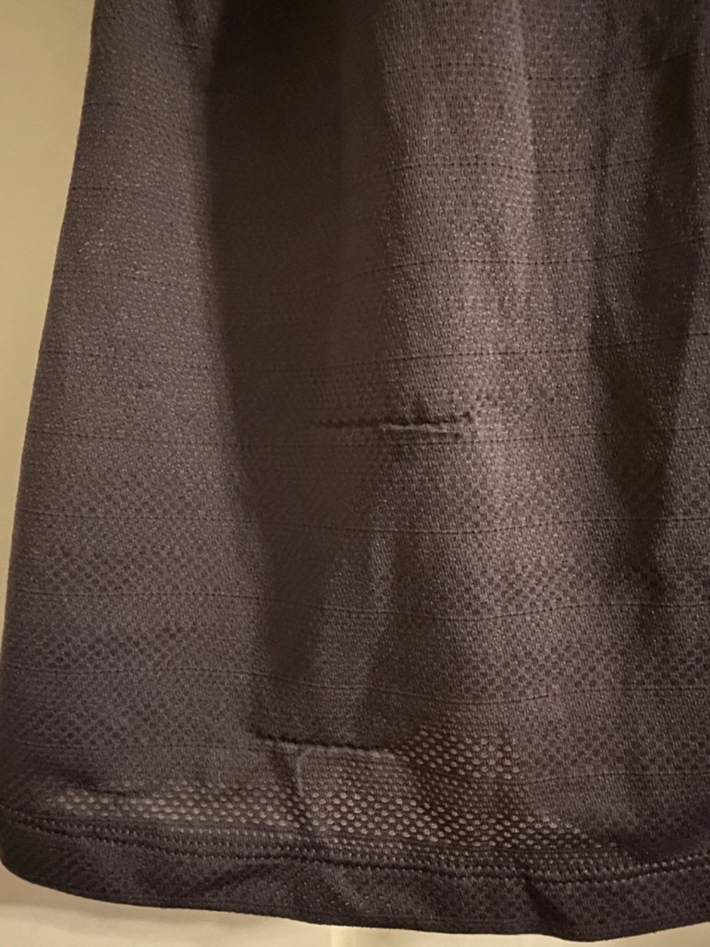 Avia Athletic Running Shirt, Black Solid & Gray Breathable Mesh, Short Sleeves - Picture 8 of 8